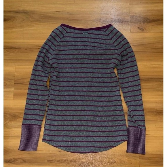 Womens Columbia Waffle Knit Thermal Long Sleeve Top Shirt - Picture 2 of 6